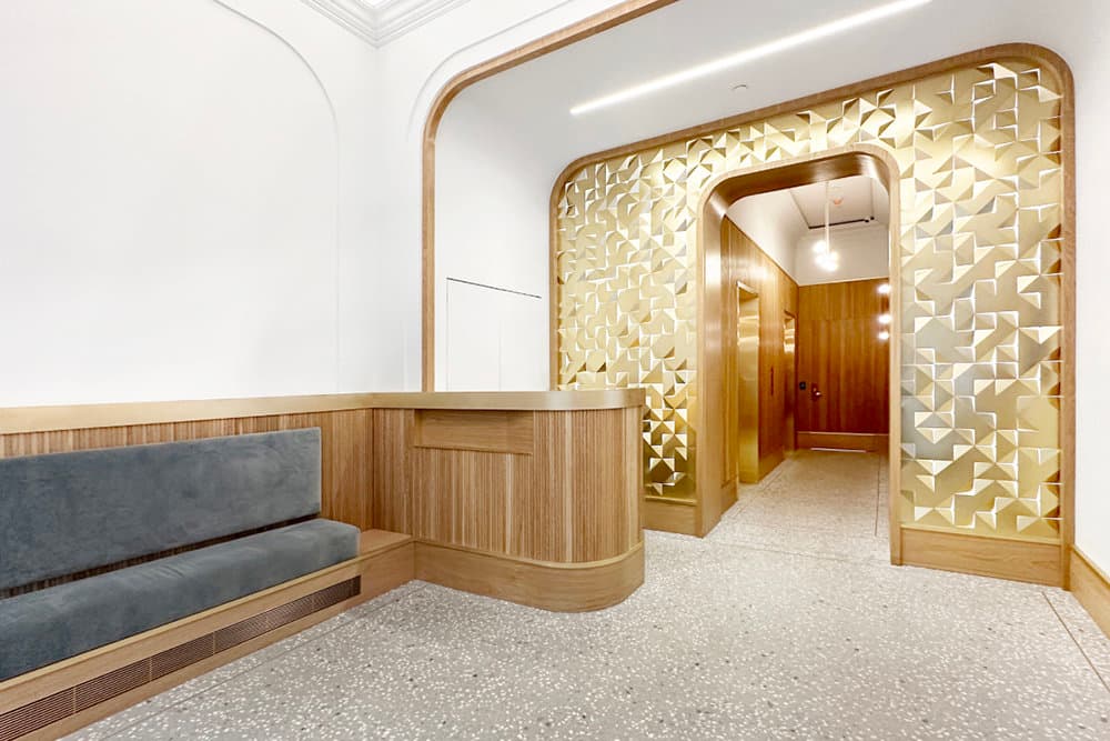 renovated office lobby | office sublets