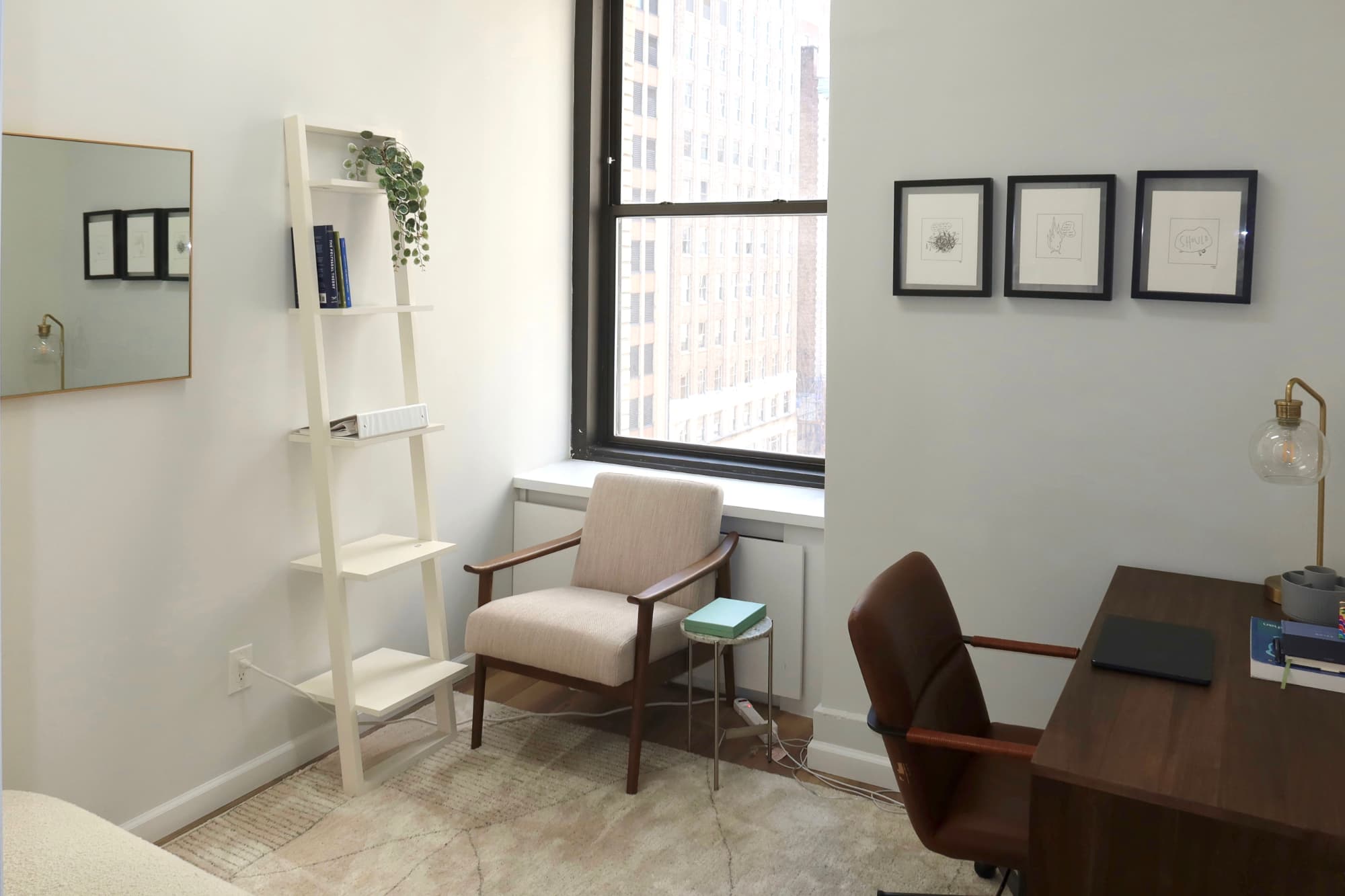 Fully furnished private therapy office