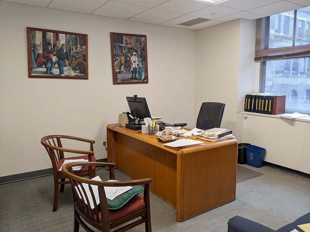 Private office for sublease in law firm