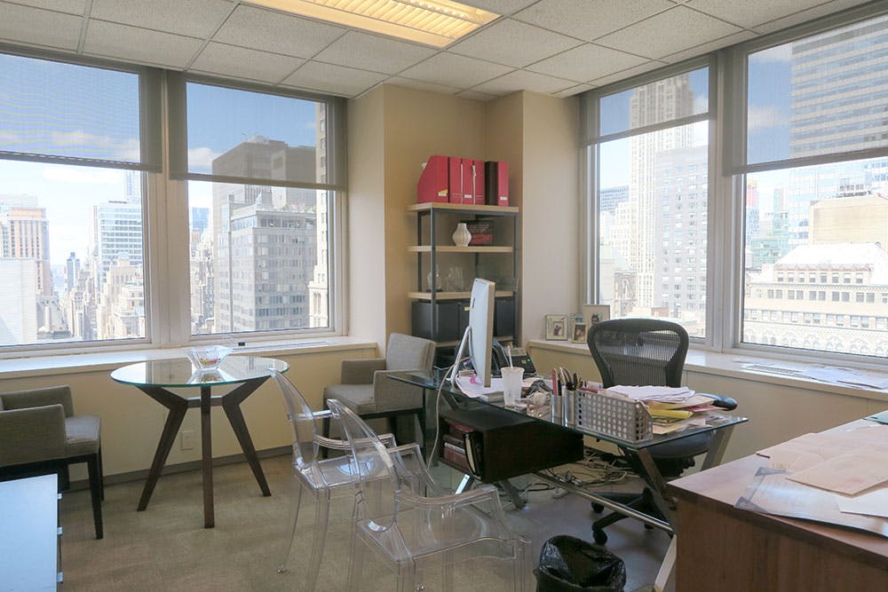 large corner office for sublease midtown south