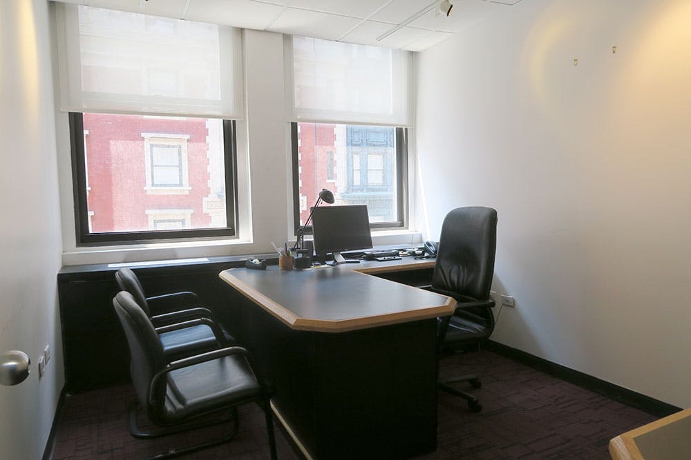 Nomad windowed office space for sublease