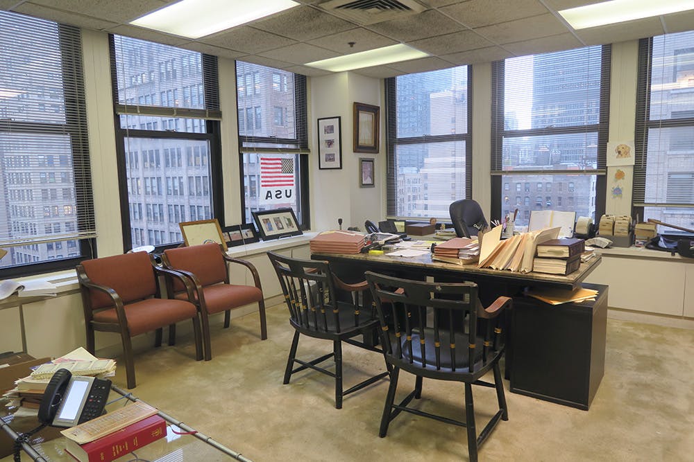 large corner office for sublease